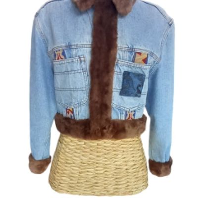 Jeans jacket upcycled